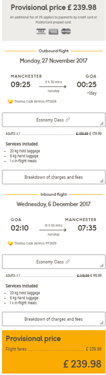 Non-stop: Manchester, UK > Goa, India por 239£ - Viajar barato: Chollos de viajes - Foro General de Viajes