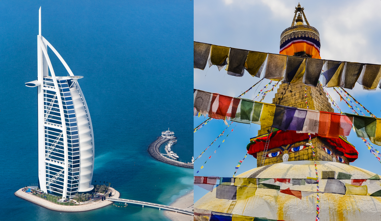 Visit Both Dubai & Kathmandu IN 1 TRIP for only £234