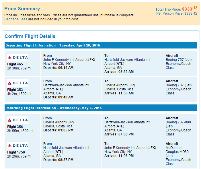 Cheap flights from New York to Liberia, Costa Rica for ...