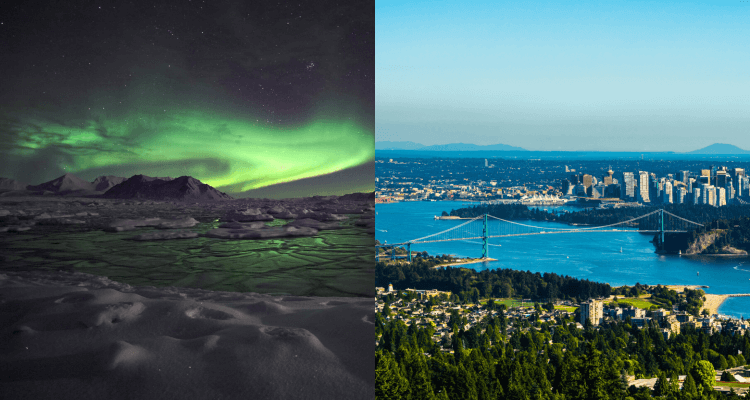 2 IN 1 TRIP: UK cities to Iceland & Vancouver, Canada from only £304 roundtrip