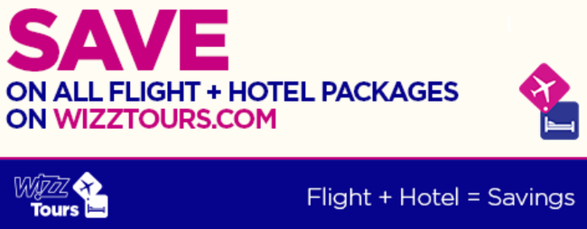 PROMO CODE: €40 off Wizztours holidays | Secret Flying