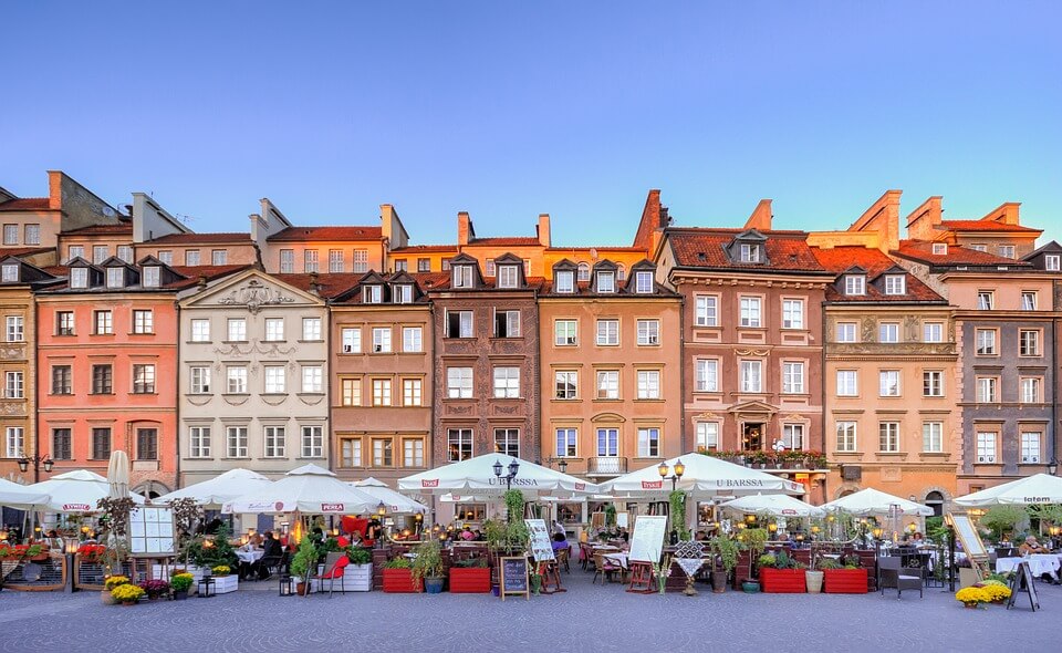 San Francisco to Warsaw, Poland for only $460 roundtrip