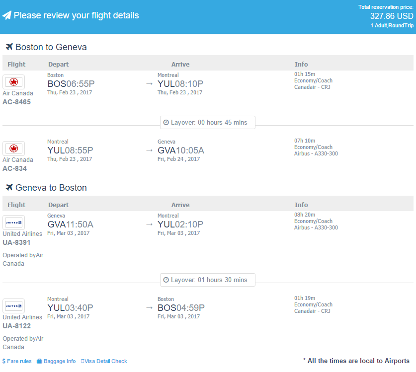 Very cheap flights from Boston to Switzerland, Belgium or Luxembourg from only $327 roundtrip with Star Alliance airlines. Flight deal ticket image.