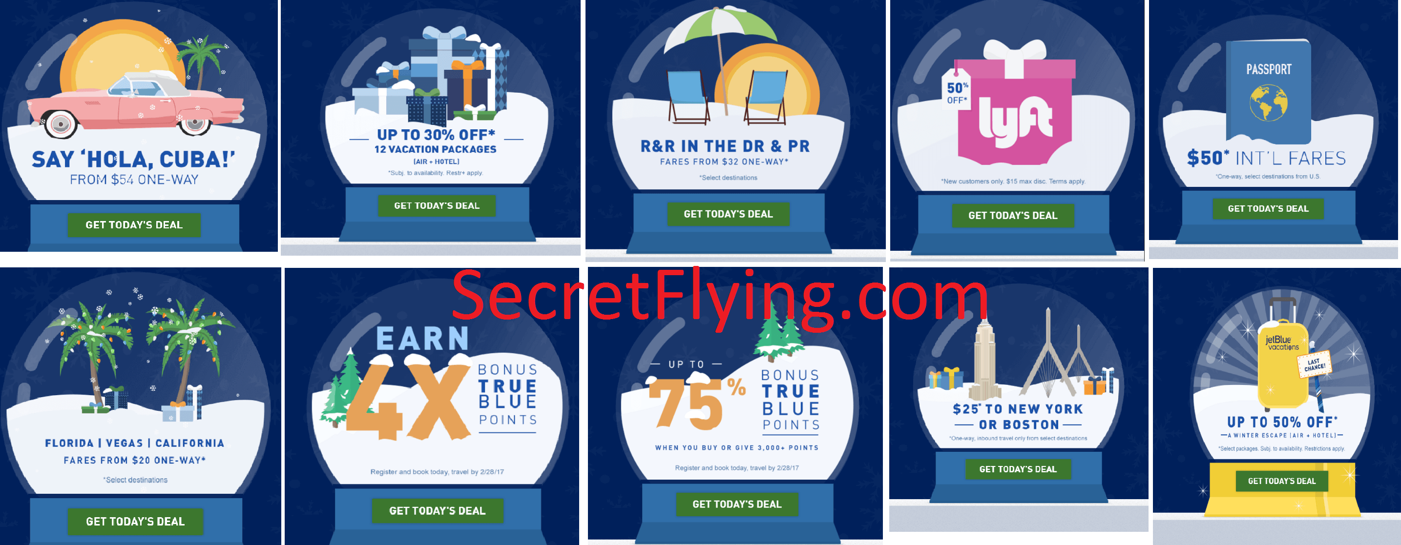 Secret Flying obtains info on future Jetblue Christmas deals