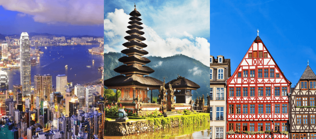 3 IN 1 TRIP – XMAS & NEW YEAR: USA to Hong Kong, Bali & Germany for only $945