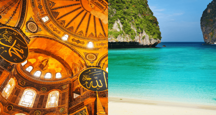 2 IN 1 TRIP: London or Manchester, UK to Turkey & Thailand from only £249 roundtrip