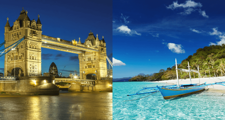 SUMMER: Auckland, New Zealand to London, UK for only $1256 NZD roundtrip (add a stop in the Philippines for $46 NZD more)