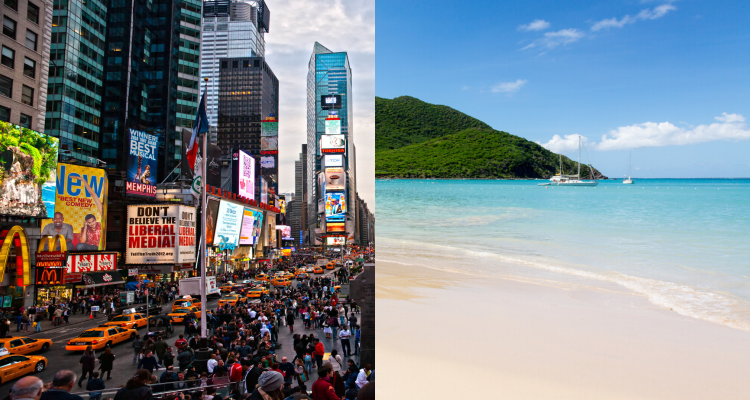 2 IN 1 TRIP & NEW YEAR: Amsterdam, Netherlands to New York, USA & St. Martin for only €488 roundtrip