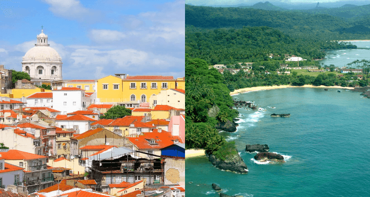 2 IN 1 TRIP: London, UK to both Lisbon, Portugal & Sao Tome & Principe for only £316 roundtrip