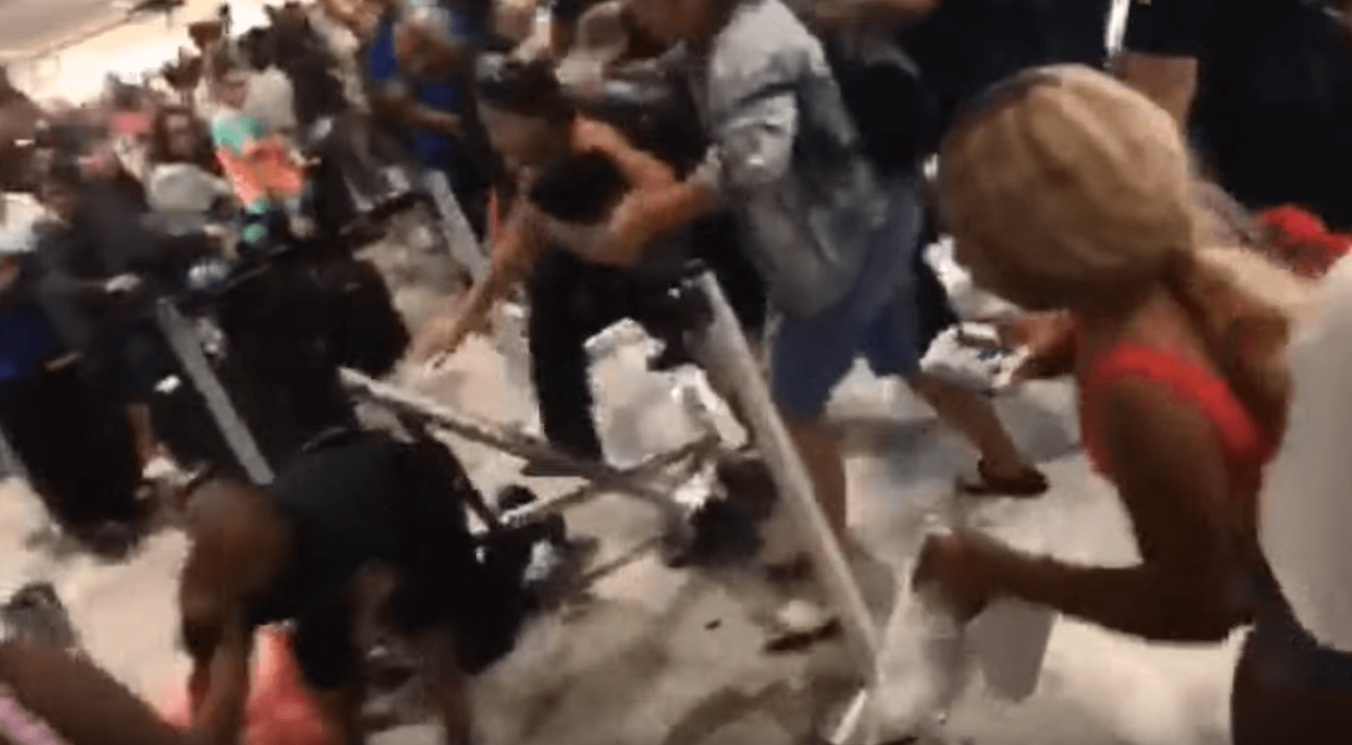 VIDEO: Spirit Airlines cancellations lead to mass brawl at Fort Lauderdale Airport