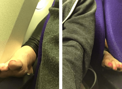 Passenger photographed shoving feet through armrests on Singapore Airlines flight | Secret Flying