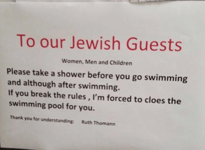 Swiss hotel tells Jews to shower before using the swimming pool | Secret Flying