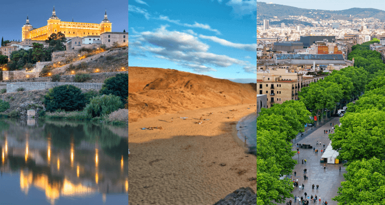 3 IN 1 TRIP: London, UK to Madrid, Lanzarote & Barcelona, Spain for only £36 roundtrip