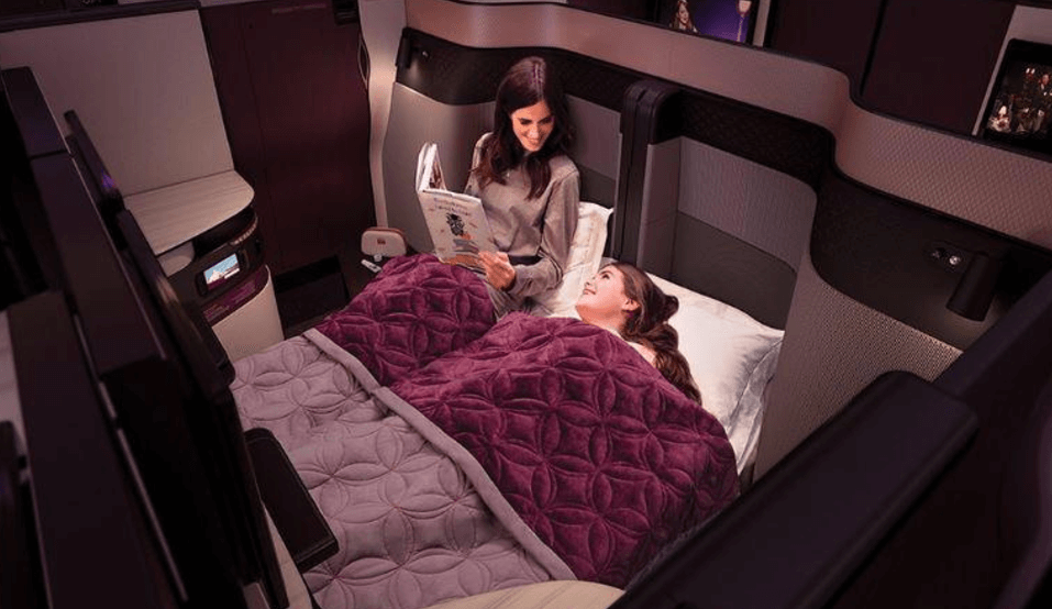 Qatar Airways offer the world’s first double beds in Business Class