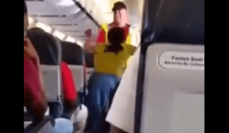 VIDEO: Jamaican woman ‘catches the Holy Spirit’ on Cayman Airways flight