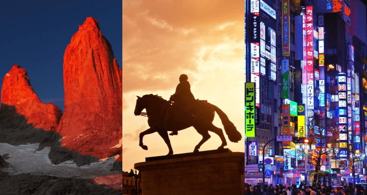 3 IN 1 TRIP: Auckland, New Zealand to Chile, Spain & Japan for only $999 NZD