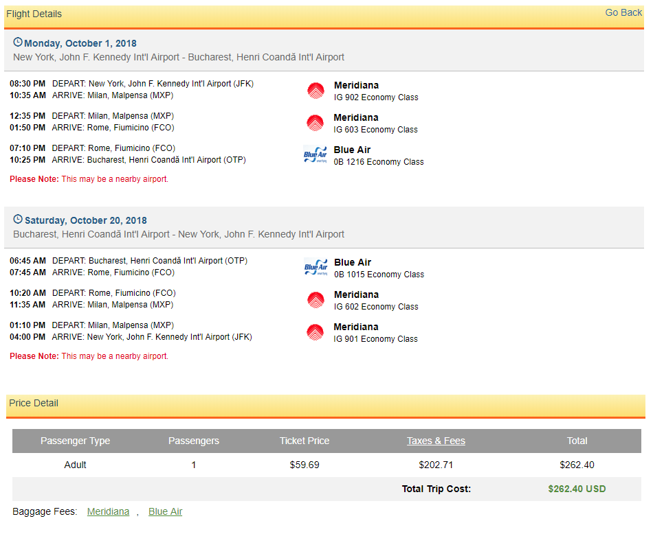New York or Miami to Bucharest, Romania from only 262 roundtrip