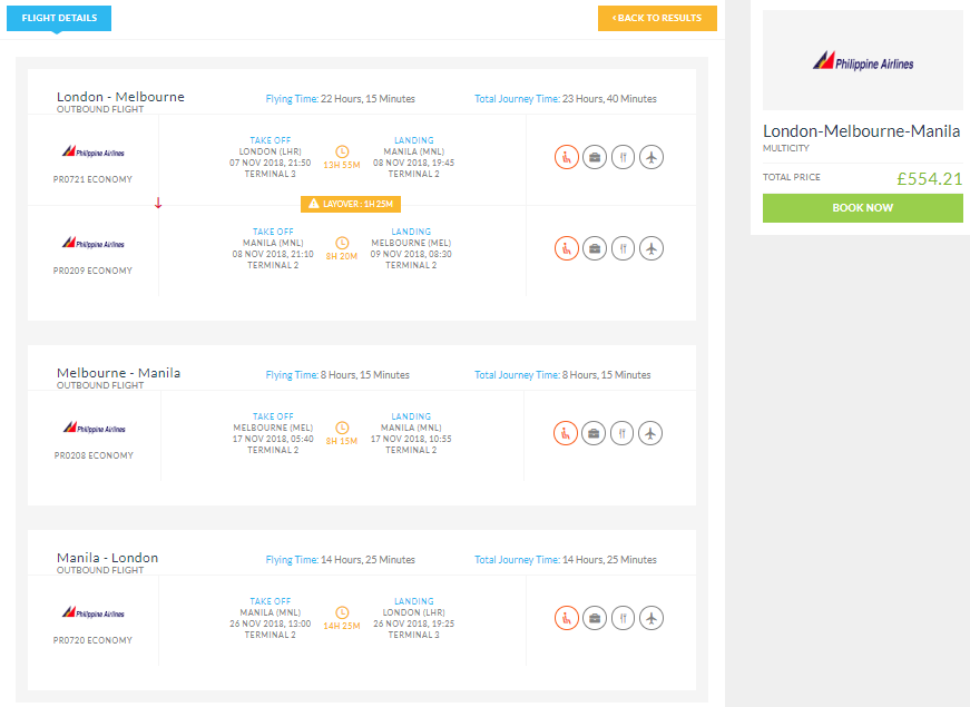 2 IN 1 TRIP London, UK to Melbourne, Australia & Manila, Philippines