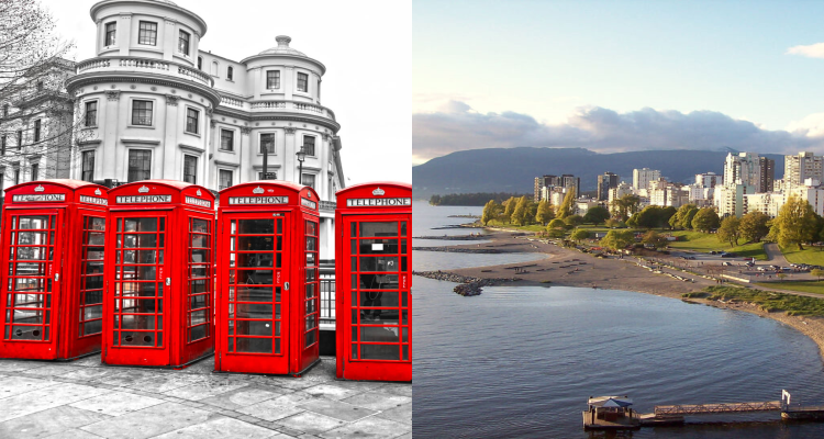 2 IN 1 TRIP: East Canada to Vancouver & London, UK from only $332 CAD