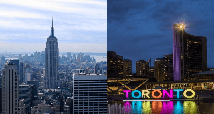 2 IN 1 TRIP: Sao Paulo, Brazil to Toronto, Canada and New York, USA for only $513 USD roundtrip