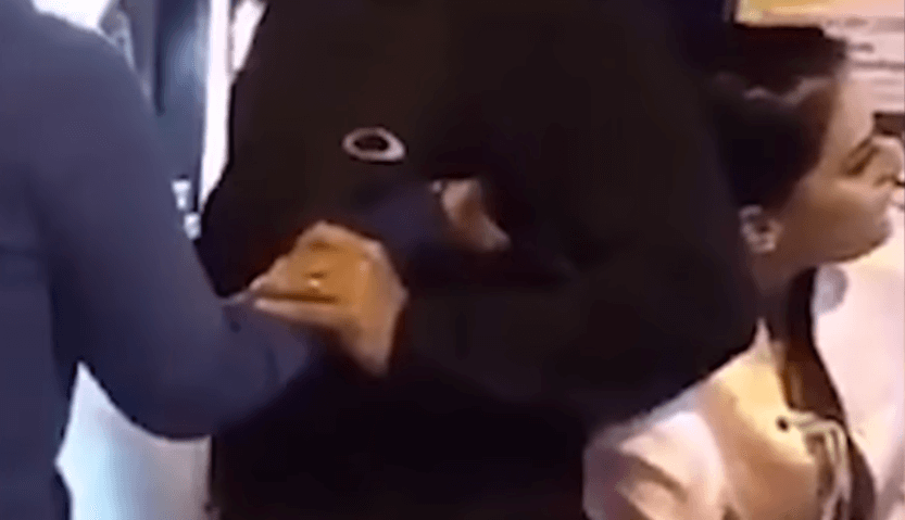 VIDEO: Angry wife confronts husband and mistress at Colombian airport