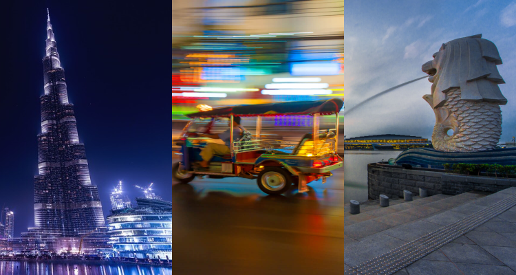 3 IN 1 TRIP: Belgrade, Serbia to Dubai, UAE, Bangkok, Thailand & Singapore for only €553 roundtrip