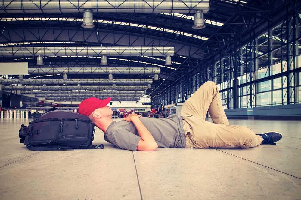 London Stansted Airport bans passengers from sleeping on terminal floor