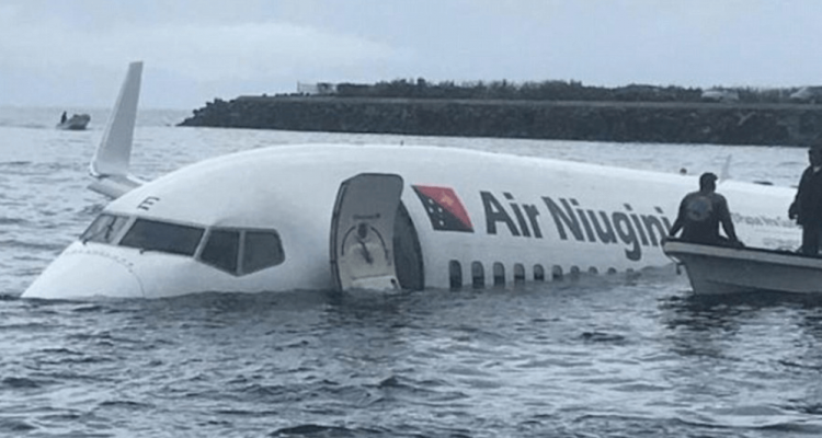 Air Niugini plane overshoots runway in Micronesia and lands in lagoon | Secret Flying Air Niugini plane overshoots runway in Micronesia and lands in lagoon | Secret Flying