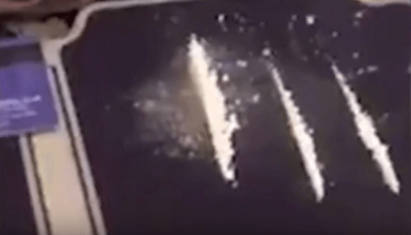 VIDEO: British passengers film themselves cutting lines of white powder on Ryanair flight to Ibiza
