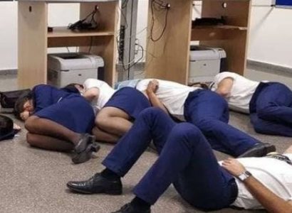 Ryanair releases CCTV to expose ‘fake viral photo’ of cabin crew ‘sleeping on floor’ | Secret Flying