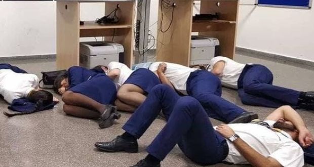 Ryanair releases CCTV to expose ‘fake viral photo’ of cabin crew ‘sleeping on floor’ | Secret Flying