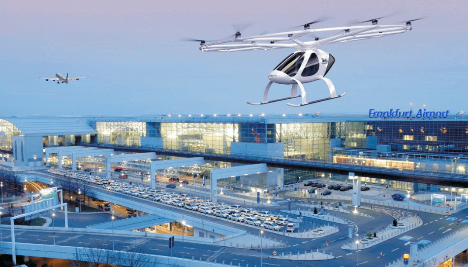 Frankfurt airport working on flying taxis
