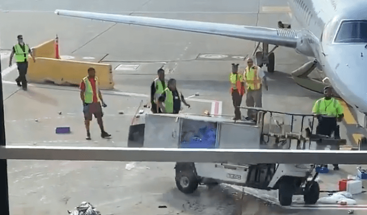 VIDEO: Crazy scene as catering cart loses control at Chicago O’Hare