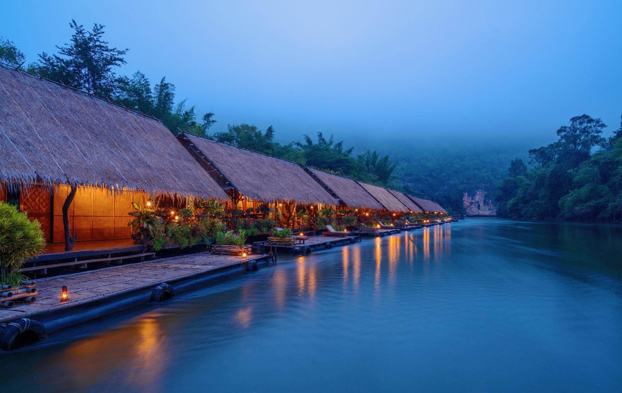 3* River Kwai Jungle Rafts in Sai Yok, Thailand for only $46 USD per night