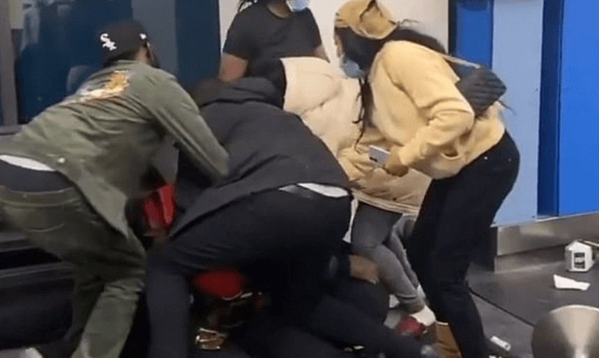 VIDEO: Two arrested after brawl with Spirit Airlines staff over carry-on size