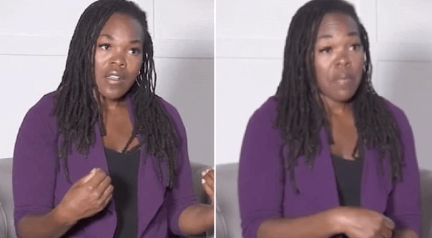 Woman says she is victim of racism after TSA made her strip to show breasts