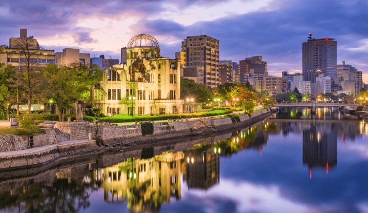 London, UK to Hiroshima, Japan for only £391 roundtrip