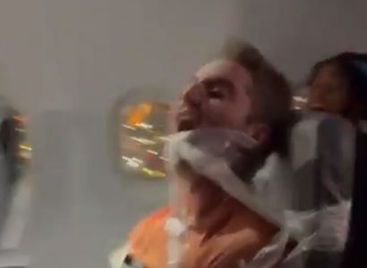 VIDEO: Drunk man duct-taped to seat after allegedly groping Frontier flight attendants | Secret Flying