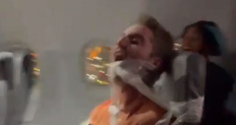 VIDEO: Drunk man duct-taped to seat after allegedly groping Frontier flight attendants | Secret Flying VIDEO: Drunk man duct-taped to seat after allegedly groping Frontier flight attendants | Secret Flying