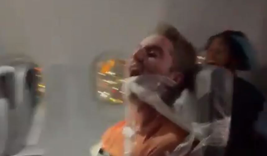VIDEO: Drunk man duct-taped to seat after allegedly groping Frontier flight attendants