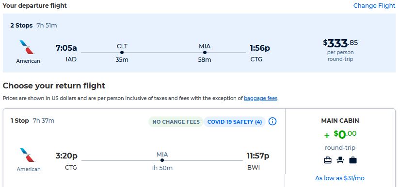 Click here to book this cheap flight deal. Flight deal ticket image.