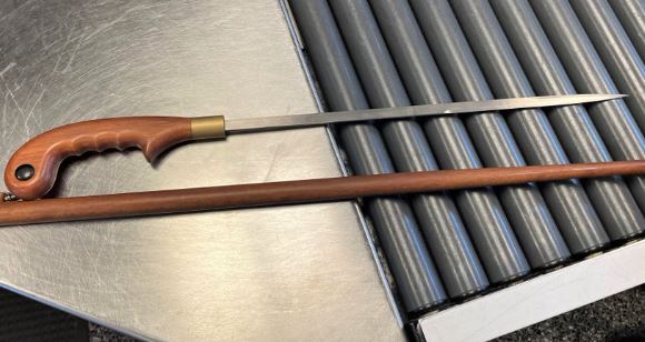 TSA find sword hidden in cane during X-ray scan at Boston Logan Airport | Secret Flying TSA find sword hidden in cane during X-ray scan at Boston Logan Airport | Secret Flying
