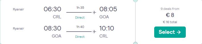 Click here to book this cheap flight deal. Non-stop flights from Brussels, Belgium to Genoa, Italy for only €8 roundtrip. Flight deal ticket image.