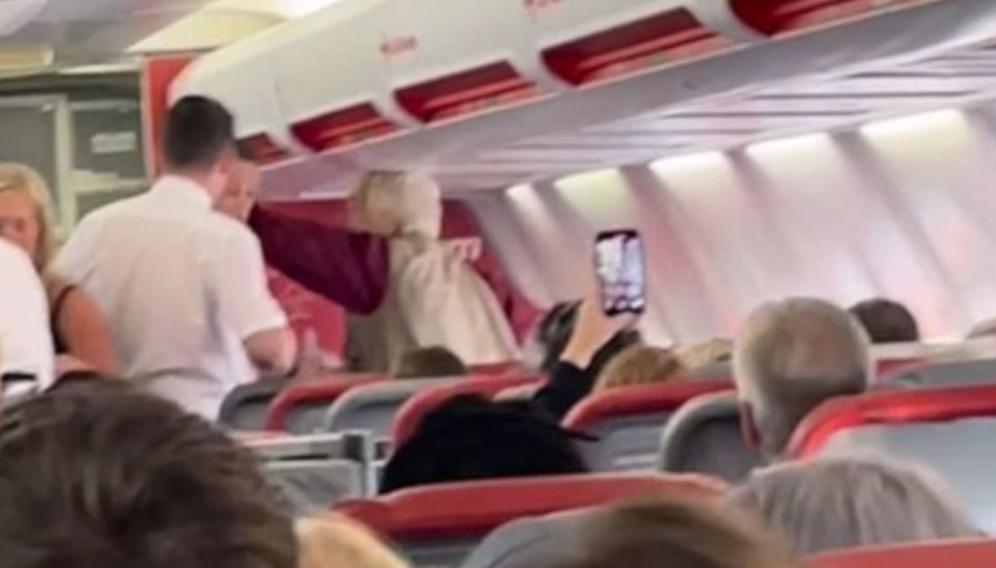 How can she slap? Elderly woman ‘urinates on several seats’ and slaps Jet2 flight attendant for taking her drink away