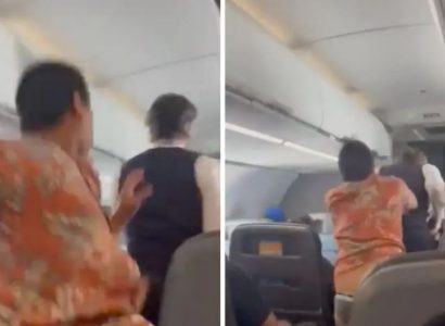 VIDEO: Passenger punches flight attendant for not letting him use first class toilet | Secret Flying
