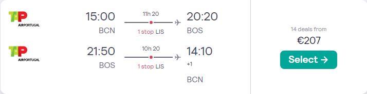 Barcelona, España a Boston, EE. UU. por 207€ ida y vuelta - Viajar a Boston (Massachusetts, USA) - Foro Nueva York y Noreste de USA