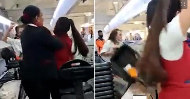 VIDEO: Woman with expired passport attacks Emirates check-in agent at Mexico Cit..