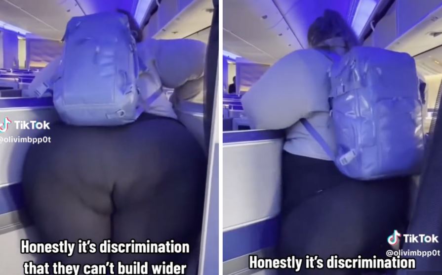 Plus sized influencer accuses airlines of discrimination for not having wider aisles