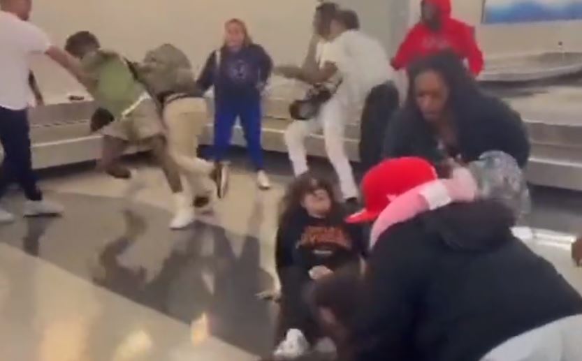 VIDEO: Wild brawl at Chicago O’Hare Airport