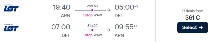  Flight deal ticket image.